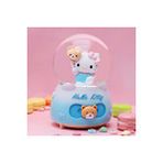 Livava Hello Kitty Orta Boy Kar Küresi Işıklı, Müzikli, Mavi, 12x8