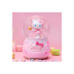 Livava Hello Kitty Orta Boy Kar Küresi Işıklı, Müzikli, Pembe, 12x8