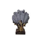 Livava İstiridye Biblo, Polyester, Antrasit, 29x20 Antrasit