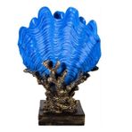 Livava İstiridye Biblo, Polyester, Mavi, 29X20