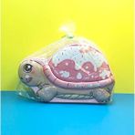Livava Kaplumbağa Çantalı Ve Kilitli Metal Kumbara, 20x12 - Pembe