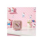 Livava Kare Hello Kitty Masa Saati Alarmlı, Beyaz, 10x10