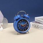 Livava Livava Astronot Metal Masa Saati Alarmli Ve Işikli, Lacivert, 16x11 Lacivert