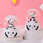 Livava Livava Panda Büyük Boy Kar Küresi Işikli, Müzikli, Beyaz, 16x12