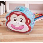 Livava Maymuncuk Çantalı Ve Kilitli Metal Kumbara, 14x13 - Mavi