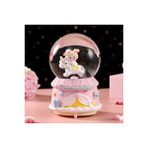 Livava Melody Büyük Boy Kar Küresi Işıklı, Müzikli, Püskürtmeli, Pembe, 16X12