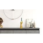 Livava Meşale Mumluk Polyester, Altın, 22X8