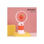 Livava Şarjlı El Vantilatörü 3 Kademeli Masaüstü Taşınabilir Mini Fan Havuç Kırmızı