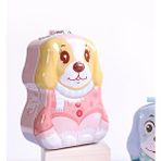 Livava Sevimli Köpek Çantalı Ve Kilitli Metal Kumbara, 17x12 - Pembe