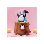 Livava Totoro Büyük Boy Kar Küresi Işıklı, Müzikli, Püskürtmeli, Kahve, 16x12 Kahverengi