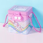 Livava Unicorn Askılı Ve Şifreli Metal Kumbara, Pembe, 13x11