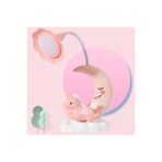 Livava Unicorn Ve Ay Masa Lambası, Pembe, 20x17