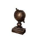 Livava Yerküre Polyester Biblo, Bronz, 14x27 Kahverengi