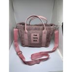 Livayss Çanta Paris Peluş ve Kürklü Pembe Kadın El ve Omuz Çantası - 01P-Pembe