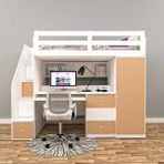 Live Dolaplı Ranza Mdf - Beyaz - 100 x 100 cm