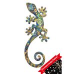 Lively Stylish Gekko 3 Boyutlu Dekoratif Reçine Salon Balkon Dış Duvar Süsü Hediye Uğur Getirsin