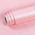 Livelynine Duvar kağıdı pembe desenli ipek görünümlü kendinden yapışkanlı folyo çocuk odası mobilya çıkartma çocuk duvar kağıdı kız dekorasyon folyosu yatak odası oturma odası kapı dolap duvar su geçirmez 40 cm x 2 m