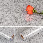 Livelynine Granit Tezgah Üstü Kontakt Kağıdı Su Geçirmez Kendinden Yapışkanlı Mermer Duvar Kağıdı Soy ve Yapıştır Mutfak Tezgahı Üstü Masa Banyo Masa Örtüsü Çıkarılabilir Duvar Kağıdı 40CM X 2M