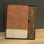 Livenda Soft Deri Defter ve Roller Kalem Seti - Çok Renkli