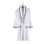 Livenza Beyaz Pamuklu Unisex Pike Bornoz