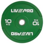 Livepro LP8332-10 10 kg Renkli Kauçuk Bumper Plaka