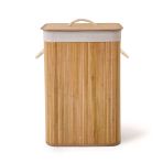 Living Bambu Örme Çamaşır Sepeti - Bej - 60 Lt
