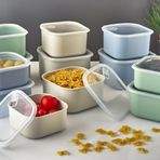 LIVING LUX Erzak Saklama Kabı Vakumlu Kapak Seti Elis 4 Parça 1,1 LT, 1,5 LT, 2 LT 2,5 LT, 4500 ML