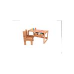 LİVİNGSTORE Industrial Living çocuk aktivite masası - oyun hamur masası - çalışma masa sandalye çocuk - MDF