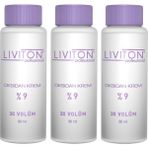 Liviton Professional Ev Tipi Liviton Professional Universal Saç Boyası Aktive %9 Oksidan Krem 30 Volume 3 Adet