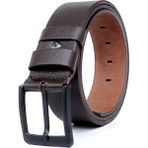Livize Manda Derisi Siyah Tokalı Erkek Kot Kemeri 4,5 cm - 125 cm - 028-Kahverengi
