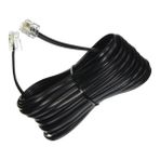 LIVOLO 5 metre Siyah Telefon Modem Adsl Vdsl Ara Kablosu Telefon Rj11 Hat Bağlantı Kablosu
