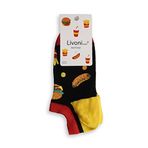 Livoni Fast Food 39-42 Unisex Çorap