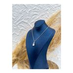 Livora Jewelry 925 Ayar Gümüş Baget Taşlı Özel Tasarım Kadın Kolye – Zarif & Şık Hediyelik