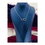 Livora Jewelry 925 Ayar Gümüş Zirkon Taşlı Sonsuzluk Modeli Zarif Kadın Kolye