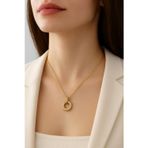 Livora Jewelry Baget Taşlı Halka Gümüş Kolye
