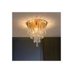 Livora Lighting Ahenk Gold Kristal Tasli Modern Salon Avize
