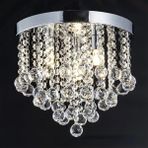 LİVORA LİGHTİNG Akasya Büyük Krom Kristal Taşlı Salon Avizesi