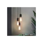 Livora Lighting Monica 3 Lu Siyah Rustik Sarkit Avize