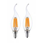 Livora Lıghtıng Rustik Kıvrık 4W E14 Led Ampul 400Lm (2Li Paket)