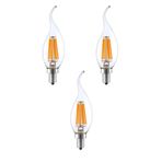 LİVORA LIGHTING Rustik Kıvrık 4W E14 LED Ampul 400lm (3LÜ )