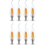 LİVORA LİGHTİNG Rustik Kıvrık 4W E14 LED Ampul 400LM (8li Paket) - Günışığı