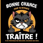 Livre D'or Retraite : Bonne Chance Traître: Depart Collegue de Travail, Cadeau Original Pour Nouveau Retraité. Humour Homme