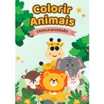 LIVRO PARA COLORIR E APRENDER COM NOME E DESENHO DOS ANIMAIS: SORRINDO E APRENDENDO