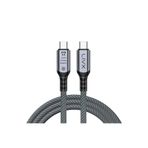 LivX FAST USB 4.0 40Gbps, 240W, 8K60Hz USB4.0 USB-C Kablosu 1 Metre Gri KLV-01