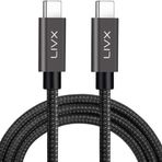 LivX Force 100W Type-C to Type-C 3 Metre USB 3.1 Gen2 10 Gbps 4k@60hz Hızlı Şarj Data ve Görüntü Aktarım Kablosu Örgülü