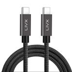 LivX Force GN-02 100W Usb-C to Usb-C 3.1 Gen2 10Gbps 4K 60Hz 2 Metre Örgülü Hızlı Şarj Data ve Görüntü Kablosu