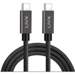 LivX LVA-TCT Solid 100W 5A Type C To 2 mt Space Gray Data Kablosu