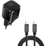 LivX Rapid 20W USB-C Mini PD Hızlı Şarj Cihazı Güç Adaptörü ve 2 mt Hızlı Şarj ve Data Kablosu