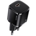 LivX Rapid L23 20 W USB-C Mini PD Siyah Hızlı Şarj Cihazı Güç Adaptörü