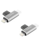 Livx Type C To Lightning/Type C Şarj ve 5Gbps Veri Aktarımı iPhone Yuva Çevirici Dönüştürücü Otg Adaptör Otgbt İkili Paket